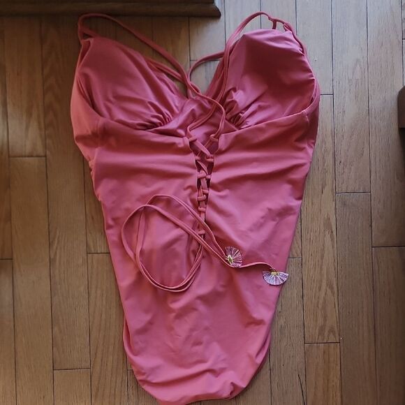 Swimsuits For All Bold Coral Swimwear- Women's SIZE 20 - Picture 4 of 7